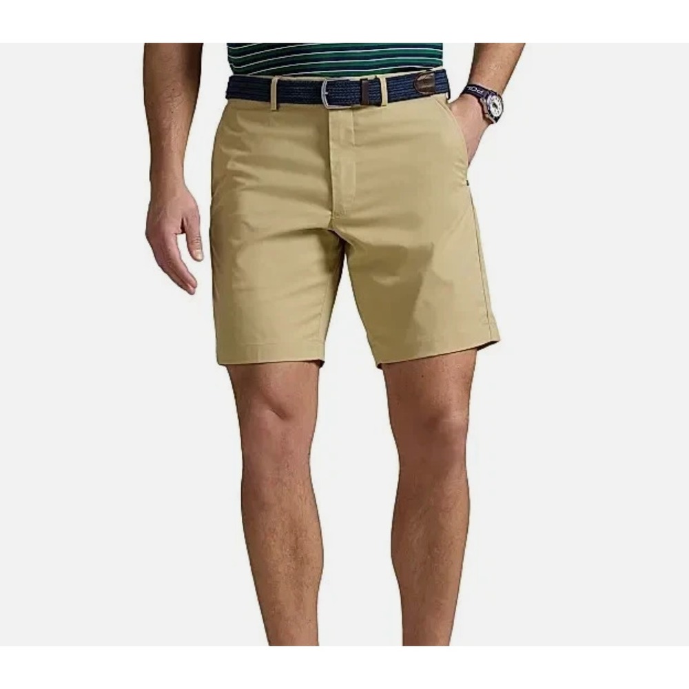 RLX Ralph Lauren Men's Golf Shorts 40 Tailored Fit Performance Khaki Polo Preppy